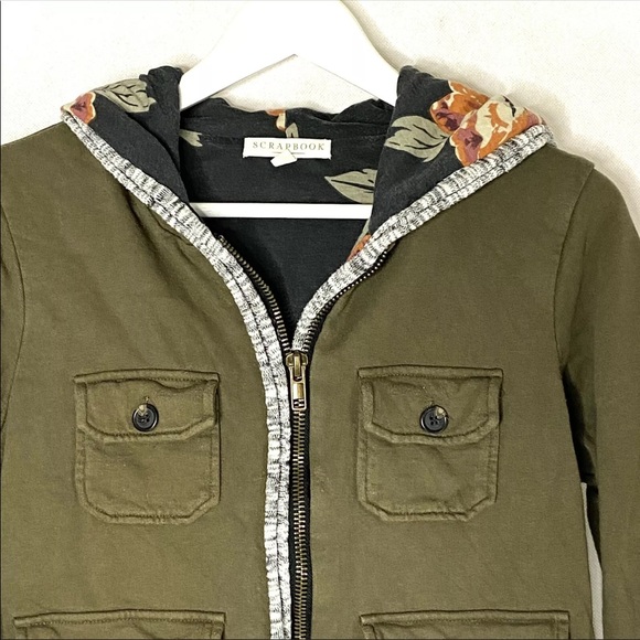 Scrapbook Zip Sweatshirt Hoodie Jacket XS - Picture 5 of 7